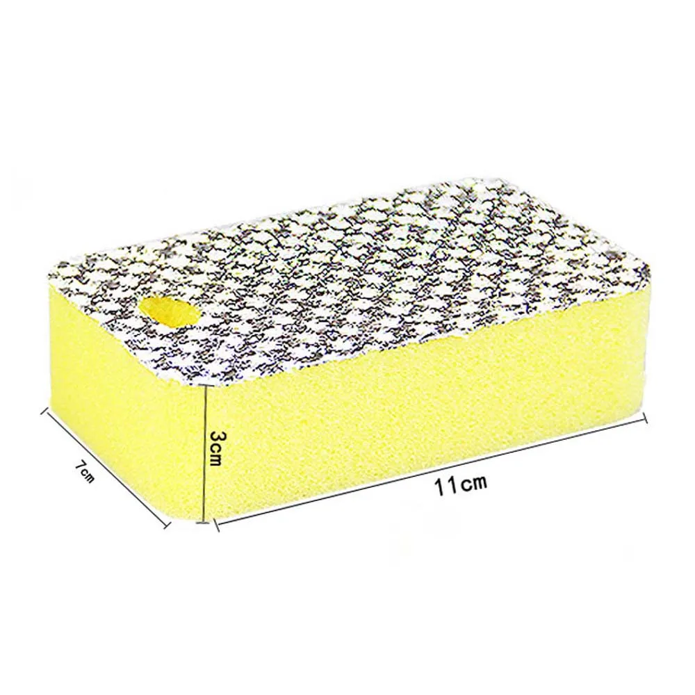 1PC High-density Sponge Scouring Pad Kitchen Cleaning Cloth Dishwashing Brush Yellow+silver Color Cleaning Melamine Sponge
1PC High-density Sponge Scouring Pad Kitchen Cleaning Cloth Dishwashing Brush Yellow+silver Color Cleaning Melamine Sponge