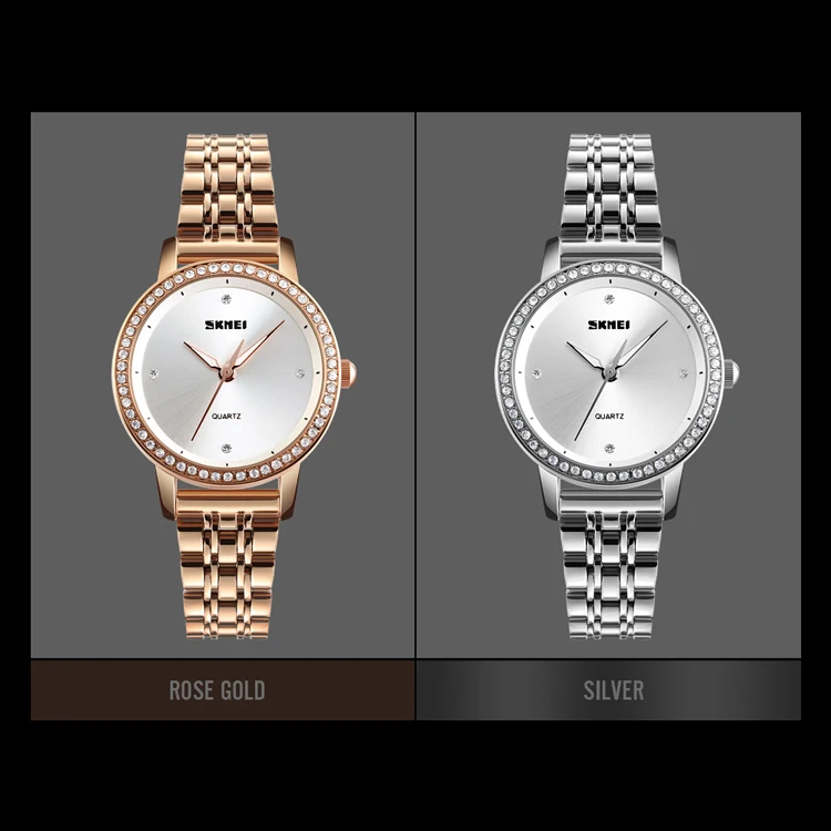 SKMEI Women Watches Casual Dress Girls Quartz Wrist Watches Rhinestones Waterproof Rose Gold Silver Ladies Watch reloj mujer
SKMEI Women Watches Casual Dress Girls Quartz Wrist Watches Rhinestones Waterproof Rose Gold Silver Ladies Watch reloj mujer