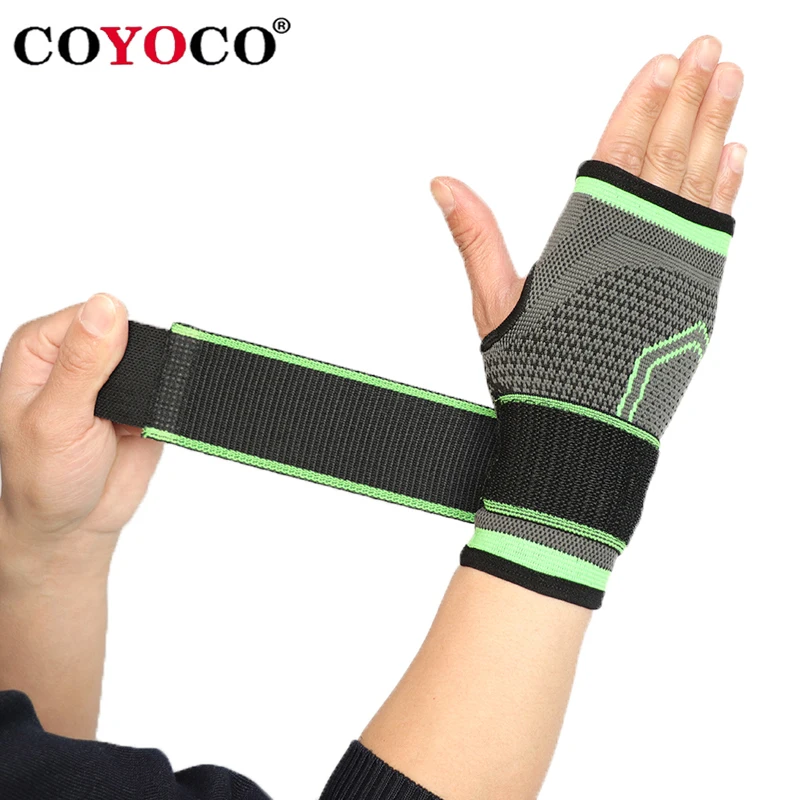 COYOCO Gym Pressurizable Bandage Wrist Support Palm Protector Wristbands 1 Pcs Professional Sports Compressible Brace Black
COYOCO Gym Pressurizable Bandage Wrist Support Palm Protector Wristbands 1 Pcs Professional Sports Compressible Brace Black