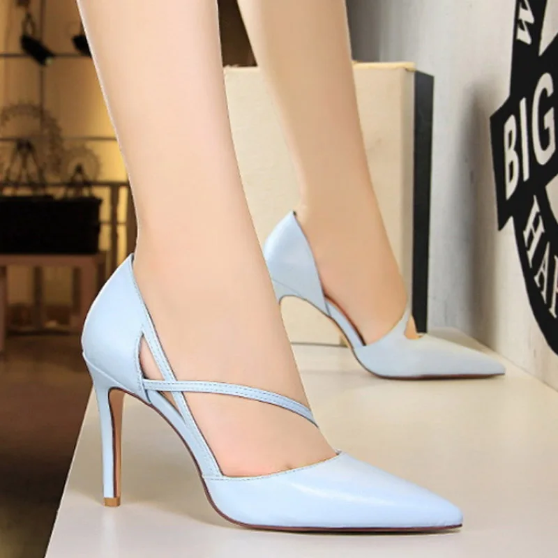 WETKISS Thin High Heels Pumps Women Pointed Toe Footwear Shallow Pu Two Piece Shoes Female Party Shoes Woman Summer 2019 New
WETKISS Thin High Heels Pumps Women Pointed Toe Footwear Shallow Pu Two Piece Shoes Female Party Shoes Woman Summer 2019 New