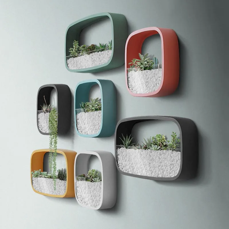 Creative Square Iron Art Wall Vase Home Hanging Flower Pot Succulent Plant Planters Modern Living Room Wall-mounted Flower Vases
Creative Square Iron Art Wall Vase Home Hanging Flower Pot Succulent Plant Planters Modern Living Room Wall-mounted Flower Vases