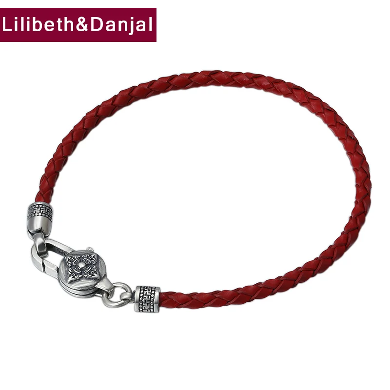 Buddha Bracelet 100% 925 Sterling Silver Women Men Couple Leather Red Black Rope Mantra Vajra Bracelet Bangle Jewelry B21
Buddha Bracelet 100% 925 Sterling Silver Women Men Couple Leather Red Black Rope Mantra Vajra Bracelet Bangle Jewelry B21