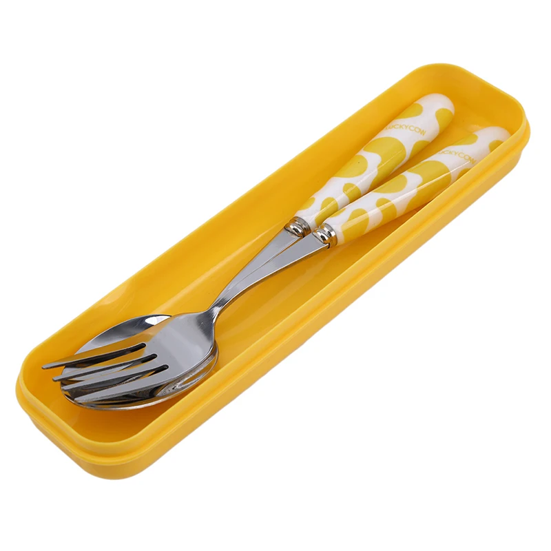 Cute Fork Spoon Cutlery Set 3PCS/Set Cartoon Ceramic Handle Stainless Steel Children Baby Feeding Cutlery Portable Tableware
Cute Fork Spoon Cutlery Set 3PCS/Set Cartoon Ceramic Handle Stainless Steel Children Baby Feeding Cutlery Portable Tableware