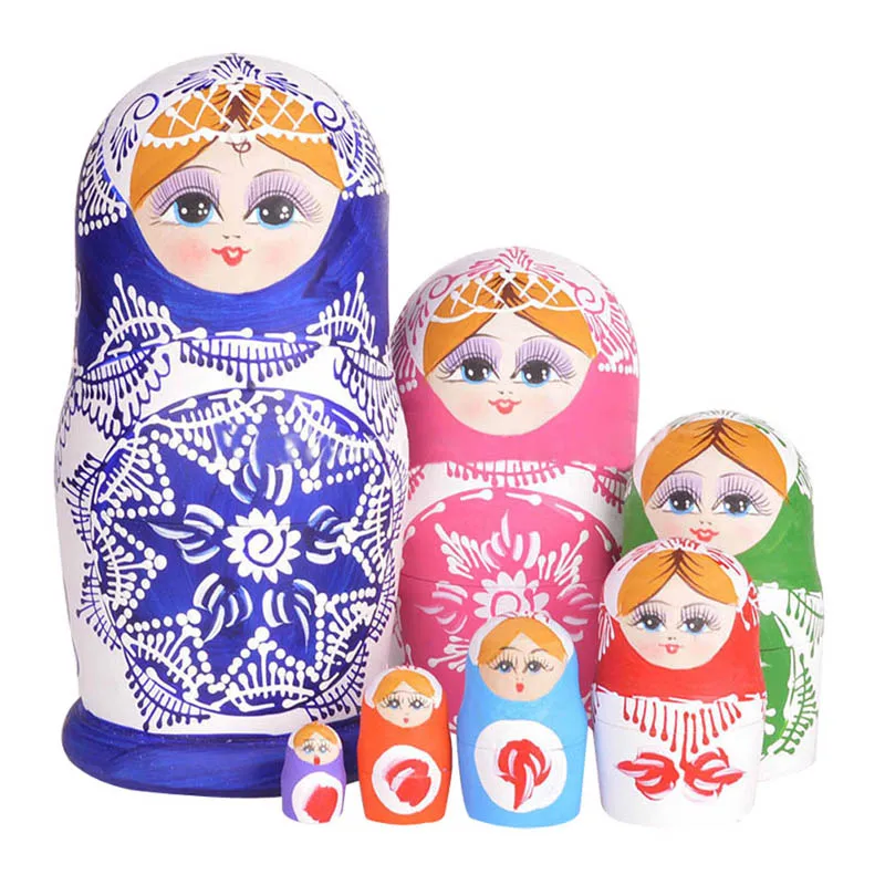 7pcs/Set Wooden Russian Nesting Dolls Dried Basswood Traditional Authentic Handmade Matryoshka Doll Kids Gift YH-17
7pcs/Set Wooden Russian Nesting Dolls Dried Basswood Traditional Authentic Handmade Matryoshka Doll Kids Gift YH-17