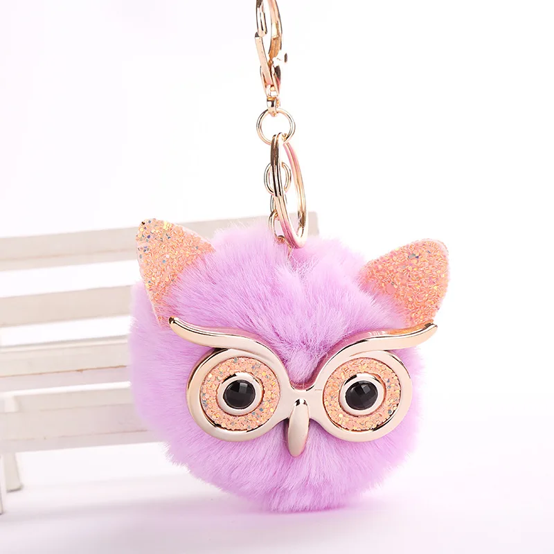 Cut Pompon Keychain Rabbit Fur Owl Keychains for Woman Car Bag KeyRing Gifts for Women Girls
Cut Pompon Keychain Rabbit Fur Owl Keychains for Woman Car Bag KeyRing Gifts for Women Girls