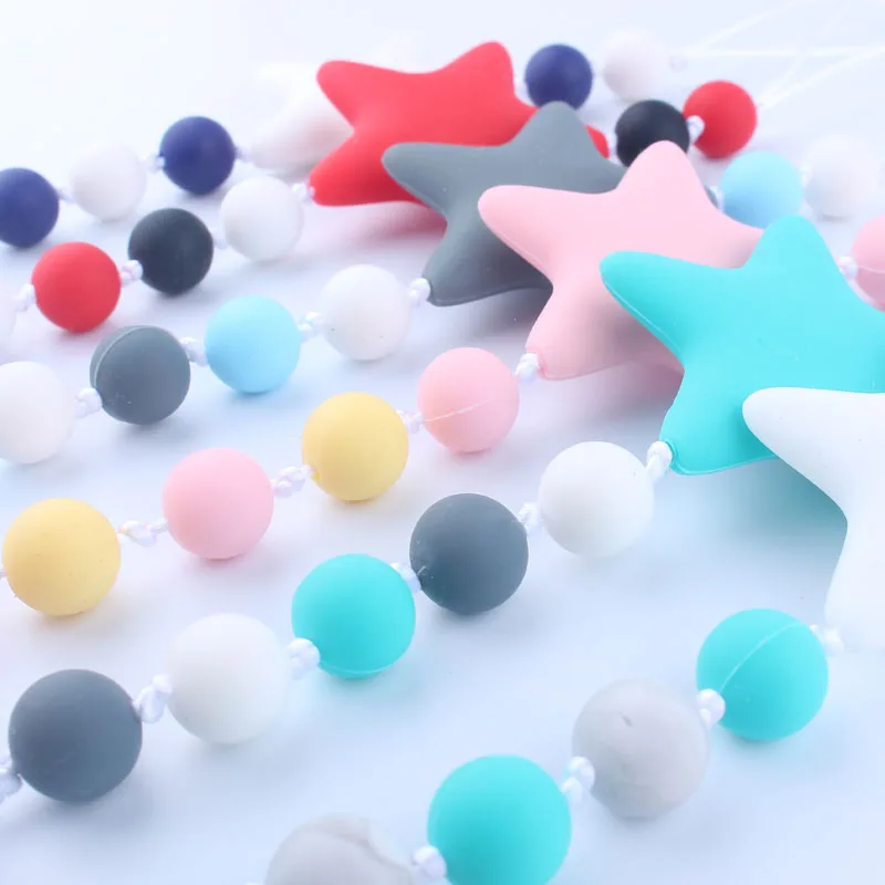 Pacifier Clips Girls and Boys Silicone Beads Teether Toy Infant Toddler Dummy Feeding Leash Strap Pacifier Chain
Pacifier Clips Girls and Boys Silicone Beads Teether Toy Infant Toddler Dummy Feeding Leash Strap Pacifier Chain