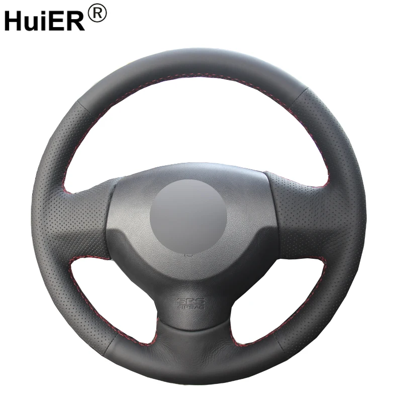 HuiER Hand Sewing Car Steering Wheel Cover Black Leather For Mitsubishi Lancer EX 10 Lancer X Outlander Automobile Accessorie
HuiER Hand Sewing Car Steering Wheel Cover Black Leather For Mitsubishi Lancer EX 10 Lancer X Outlander Automobile Accessorie