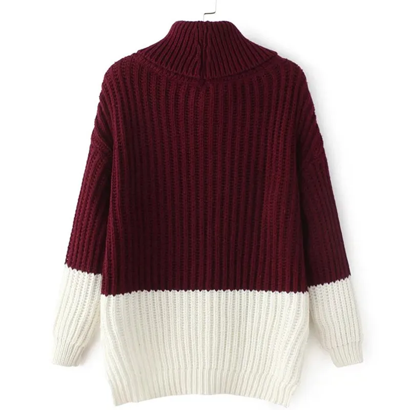 Colored Patchwork Turtleneck Sweater Women Nice Spring And Autumn Fashion Long Sleeve Sweaters Women Casual Sweaters Female
Colored Patchwork Turtleneck Sweater Women Nice Spring And Autumn Fashion Long Sleeve Sweaters Women Casual Sweaters Female