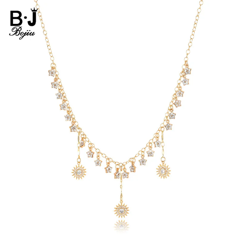 BOJIU New Copper Inlaid Zircon Necklace Women In Pendant Necklaces Gold Link Chain Star Accessories Women Necklace Long NKS189
BOJIU New Copper Inlaid Zircon Necklace Women In Pendant Necklaces Gold Link Chain Star Accessories Women Necklace Long NKS189