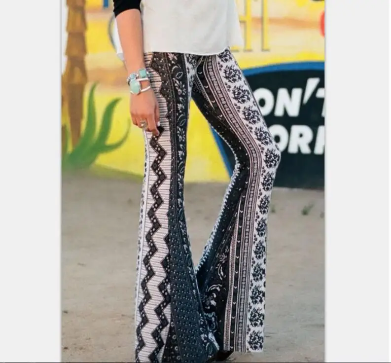 Vintage Flare Pants Women Bohemian Fashion Loose Long Pant Tribal Print Wide Leg Trousers Bell Bottom Leggings Hippie Pants
Vintage Flare Pants Women Bohemian Fashion Loose Long Pant Tribal Print Wide Leg Trousers Bell Bottom Leggings Hippie Pants