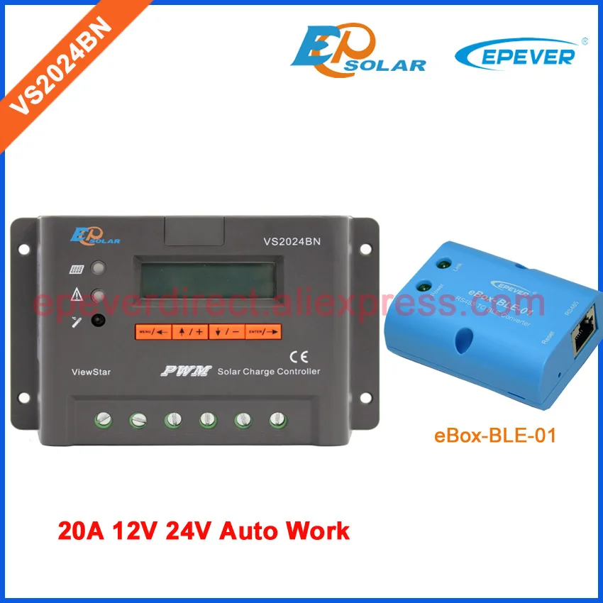 PWM VS2024BN 20A Bluetooth function Solar controller 12V 24V Auto Type 20amp Solar system regulator 20amp EPEVER
PWM VS2024BN 20A Bluetooth function Solar controller 12V 24V Auto Type 20amp Solar system regulator 20amp EPEVER