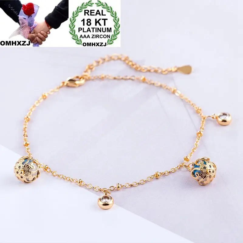 OMHXZJ Wholesale Personality Fashion OL Woman Girl Party Wedding Gift Gold Beads Charm 18KT Gold Bracelet BR10
OMHXZJ Wholesale Personality Fashion OL Woman Girl Party Wedding Gift Gold Beads Charm 18KT Gold Bracelet BR10