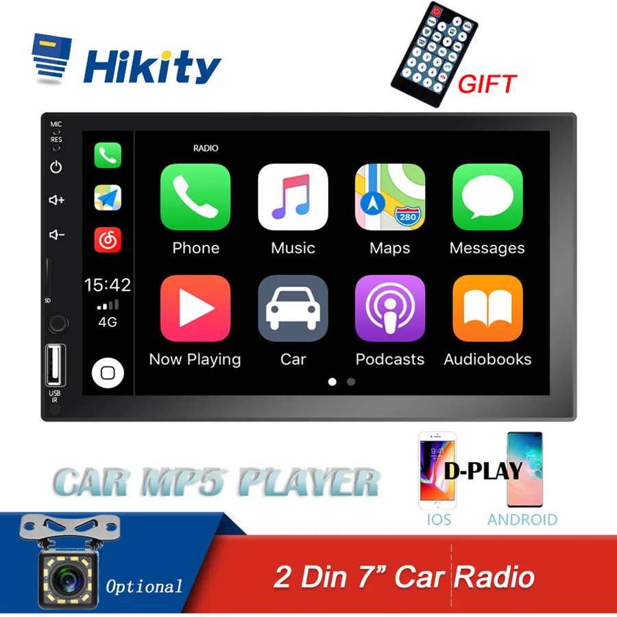 Hikity Autoradio 2 din 7" HD Multimedia Player 2din Car Radio Touch Screen Android Mirror link D-player Bluetooth FM Auto Audio
Hikity Autoradio 2 din 7" HD Multimedia Player 2din Car Radio Touch Screen Android Mirror link D-player Bluetooth FM Auto Audio
