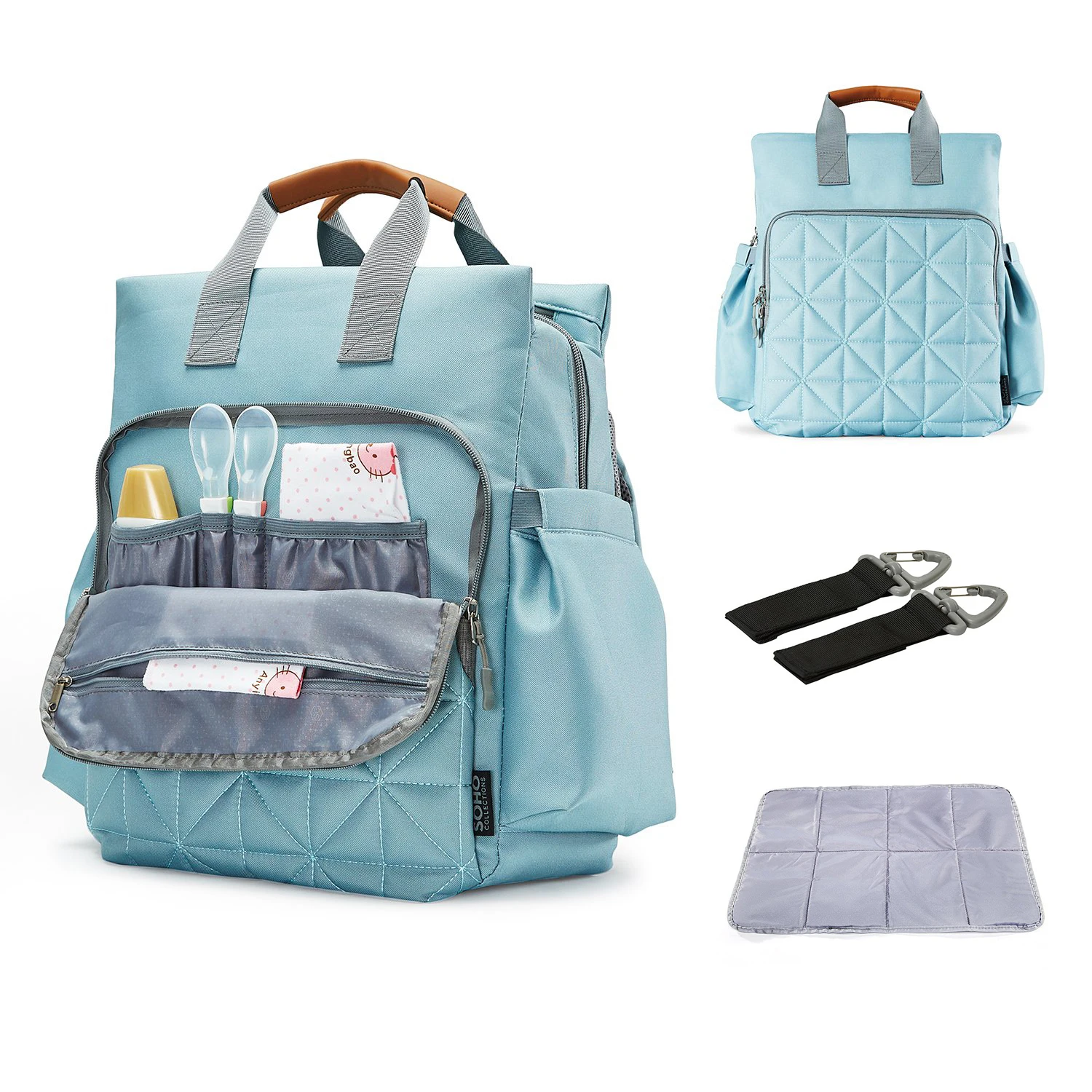 ABOUTBABY Fashion Mummy Stroller Baby Bag Baby Care Nappy Backpack Maternity Diaper Bag Large Nursing Bag Travel Backpack
ABOUTBABY Fashion Mummy Stroller Baby Bag Baby Care Nappy Backpack Maternity Diaper Bag Large Nursing Bag Travel Backpack