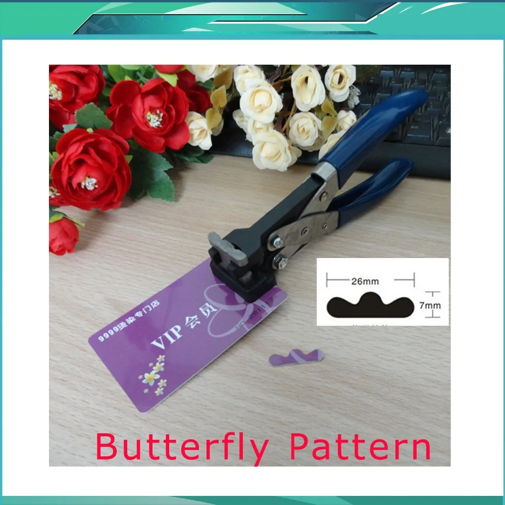 Free Shipping Butterfly Pattern Hand Slot Puncher Hole Punch PVC Tag Office 26x7mm
Free Shipping Butterfly Pattern Hand Slot Puncher Hole Punch PVC Tag Office 26x7mm