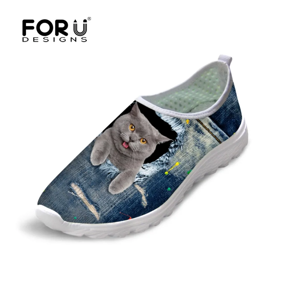 FORUDESIGNS 2018 Newest Women Summer Light Weight Slip on Shoes Fashion Mesh Flat Shoes Cute Jeans Pet Cat Print Female Flats
FORUDESIGNS 2018 Newest Women Summer Light Weight Slip on Shoes Fashion Mesh Flat Shoes Cute Jeans Pet Cat Print Female Flats