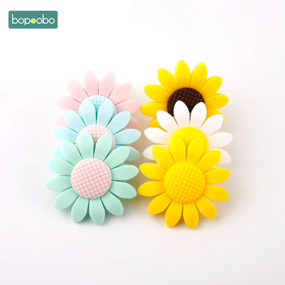 Bopoobo 1pc Silicone Teether Sunflower Necklace Molar Teeth New Born Baby Toys Teething Accessories Baby Teether Silicone Beads
Bopoobo 1pc Silicone Teether Sunflower Necklace Molar Teeth New Born Baby Toys Teething Accessories Baby Teether Silicone Beads