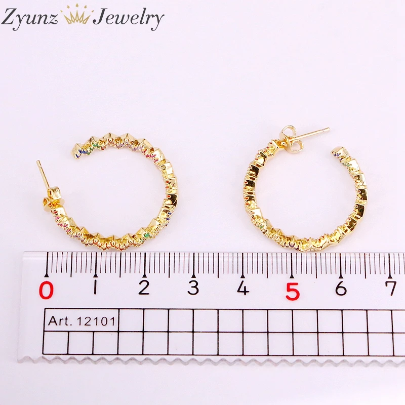 5Pairs, Rainbow Gold Stud Earring CZ Circle Earrings Colorful Crystal Wavy Delicate Studs Girl Women Jewelry
5Pairs, Rainbow Gold Stud Earring CZ Circle Earrings Colorful Crystal Wavy Delicate Studs Girl Women Jewelry