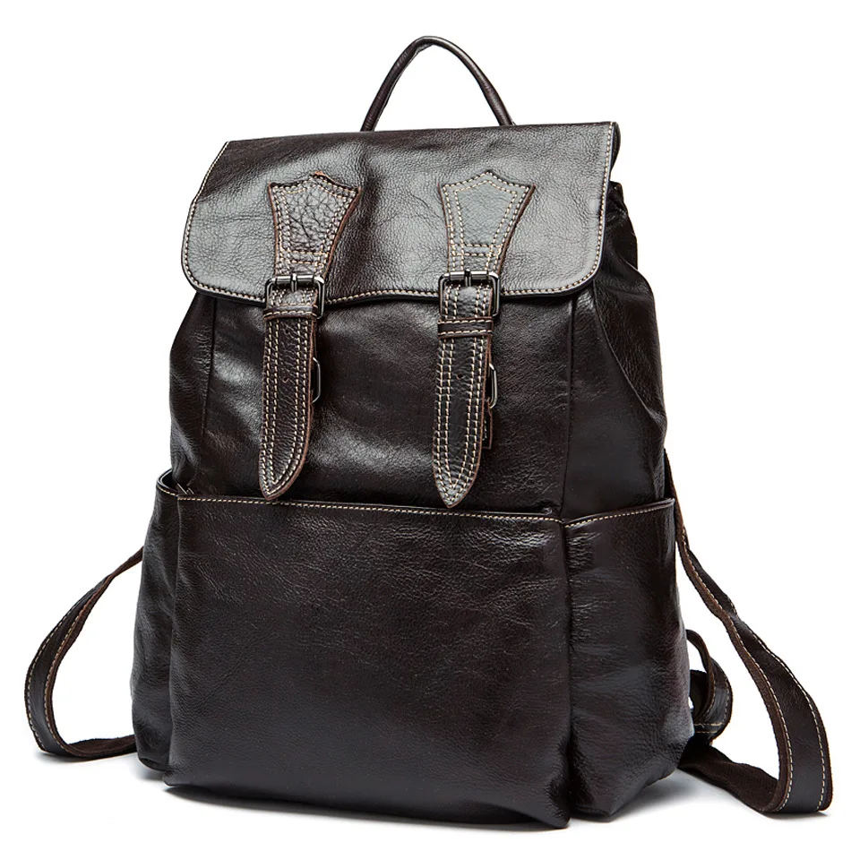 Cow Genuine Leather Men Backpacks Fashion Real Natural Leather Student Backpack Boy Luxury Brand Vintage Computer Laptop Bag
Cow Genuine Leather Men Backpacks Fashion Real Natural Leather Student Backpack Boy Luxury Brand Vintage Computer Laptop Bag
