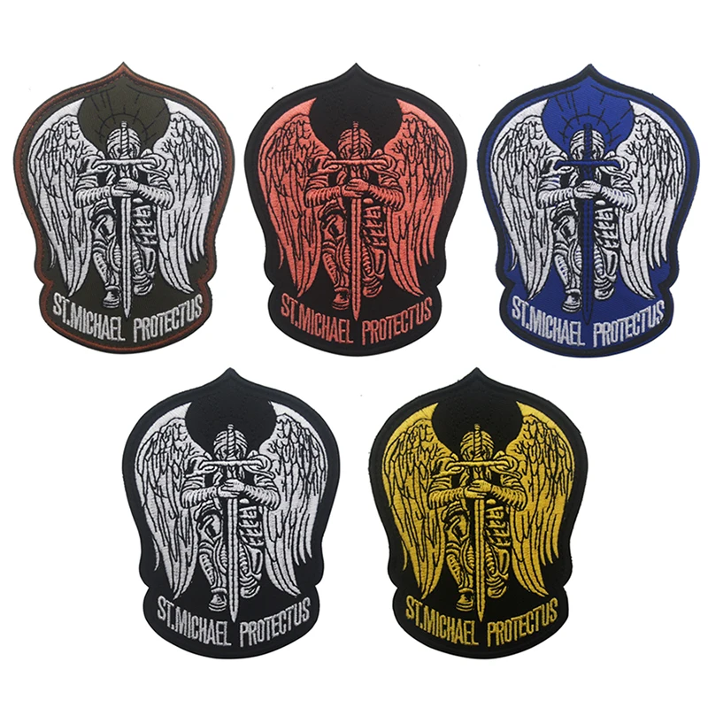 St. Michael'S Protection Force Morale Embroidery Badge Samurai Sword Military Uniform Tactical Decal Backing Intimate Accessorie
St. Michael'S Protection Force Morale Embroidery Badge Samurai Sword Military Uniform Tactical Decal Backing Intimate Accessorie