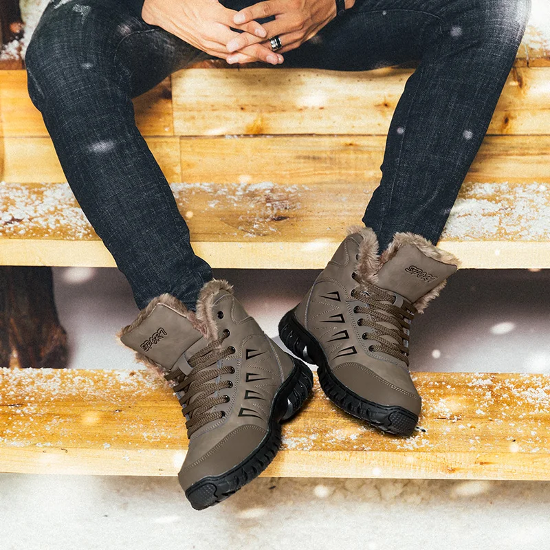 39-48 New Men's Boots Winter With Fur 2019 Warm Snow Boots Men Winter Boots Work Shoes Men Footwear Fashion Rubber Ankle Shoes
39-48 New Men's Boots Winter With Fur 2019 Warm Snow Boots Men Winter Boots Work Shoes Men Footwear Fashion Rubber Ankle Shoes
