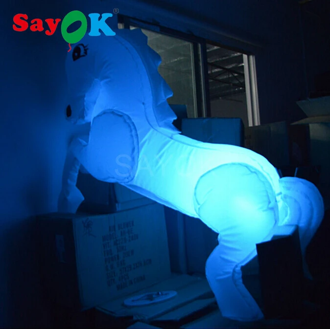 Надувная лошадка Sayok животная модель со светодиодной подсветкой надувная для
