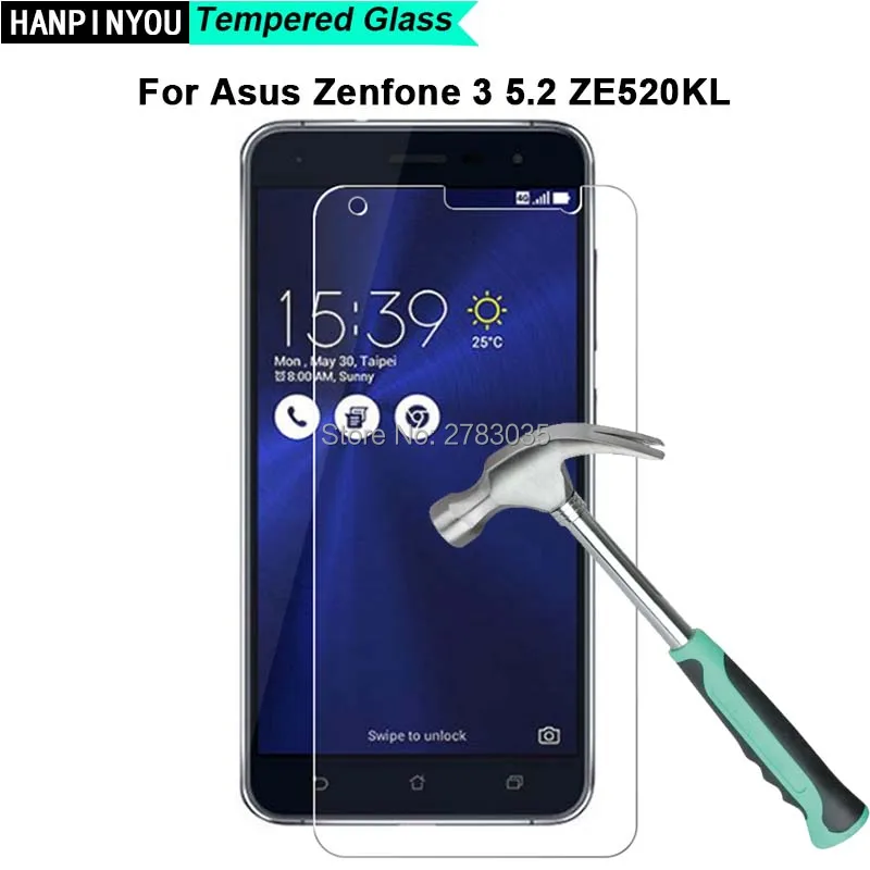 Фото Ультратонкое закаленное стекло для Asus Zenfone 3 ZE520KL 5 2 дюйма 0 26 мм 2.5D|screen protector