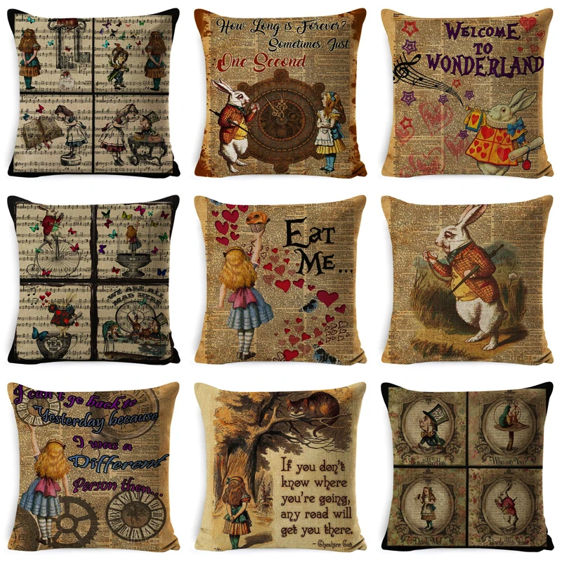 2019 Vintage Cushion Cover Illustration Rabbit Praiser in Newspaper Alice in Wonderland Retro Home Decorative Pillow Cover Cover
2019 Vintage Cushion Cover Illustration Rabbit Praiser in Newspaper Alice in Wonderland Retro Home Decorative Pillow Cover Cover