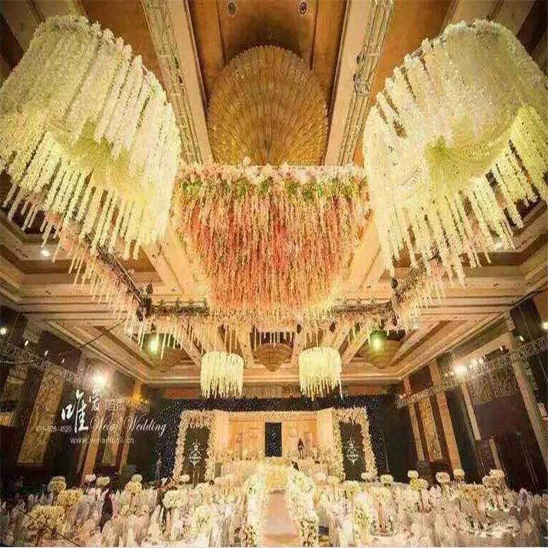 2 M Long White Hydrangea Garland Rattan Artificial Silk Wisteria Vine For Wedding Decoration Shooting Props Supplies
2 M Long White Hydrangea Garland Rattan Artificial Silk Wisteria Vine For Wedding Decoration Shooting Props Supplies