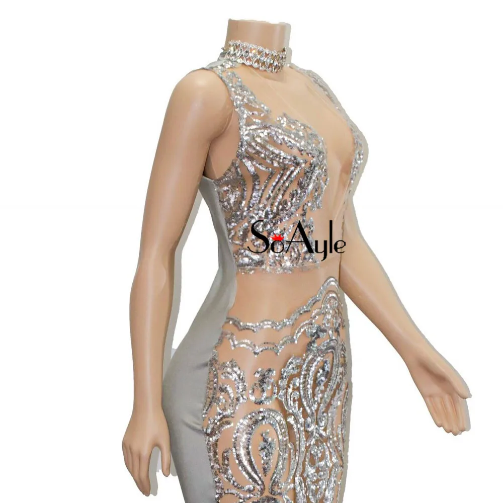SoAyle Long Prom Dresses 2019 Elegant Illusion Deep V-Neck Luxurious Beading Mermaid Prom Dresses Long vestido de festa Dress
SoAyle Long Prom Dresses 2019 Elegant Illusion Deep V-Neck Luxurious Beading Mermaid Prom Dresses Long vestido de festa Dress