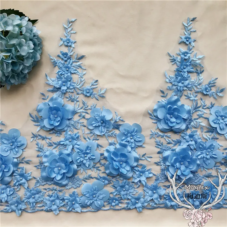 53CM width luxurious! 1 Yard Blue, Pink, Off white 3d flowers lace trim embroidered florals lace fabric sewing for women gowns!
53CM width luxurious! 1 Yard Blue, Pink, Off white 3d flowers lace trim embroidered florals lace fabric sewing for women gowns!