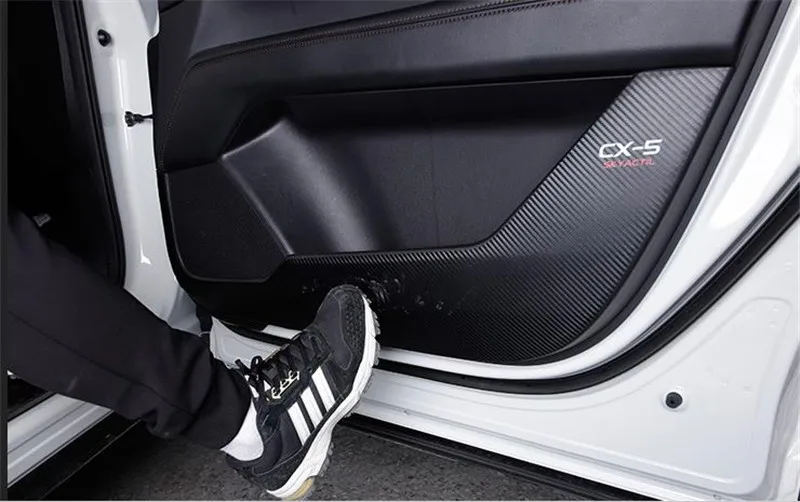 Carbon fiber leather door anti-kick pad protection pad For Mazda CX-5 2017 2018 2019 Second generation Car styling
Carbon fiber leather door anti-kick pad protection pad For Mazda CX-5 2017 2018 2019 Second generation Car styling