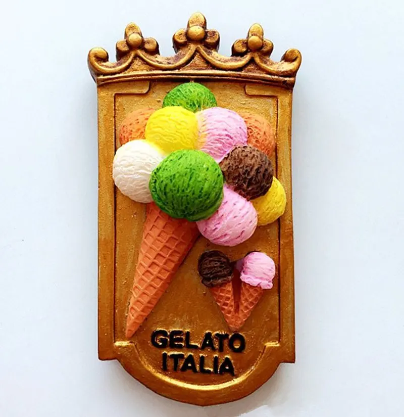 Handmade Painted Italy Ice Cream 3D Resin Fridge Magnets Travel Souvenirs Refrigerator Magnetic Stickers Home Decoration
Handmade Painted Italy Ice Cream 3D Resin Fridge Magnets Travel Souvenirs Refrigerator Magnetic Stickers Home Decoration