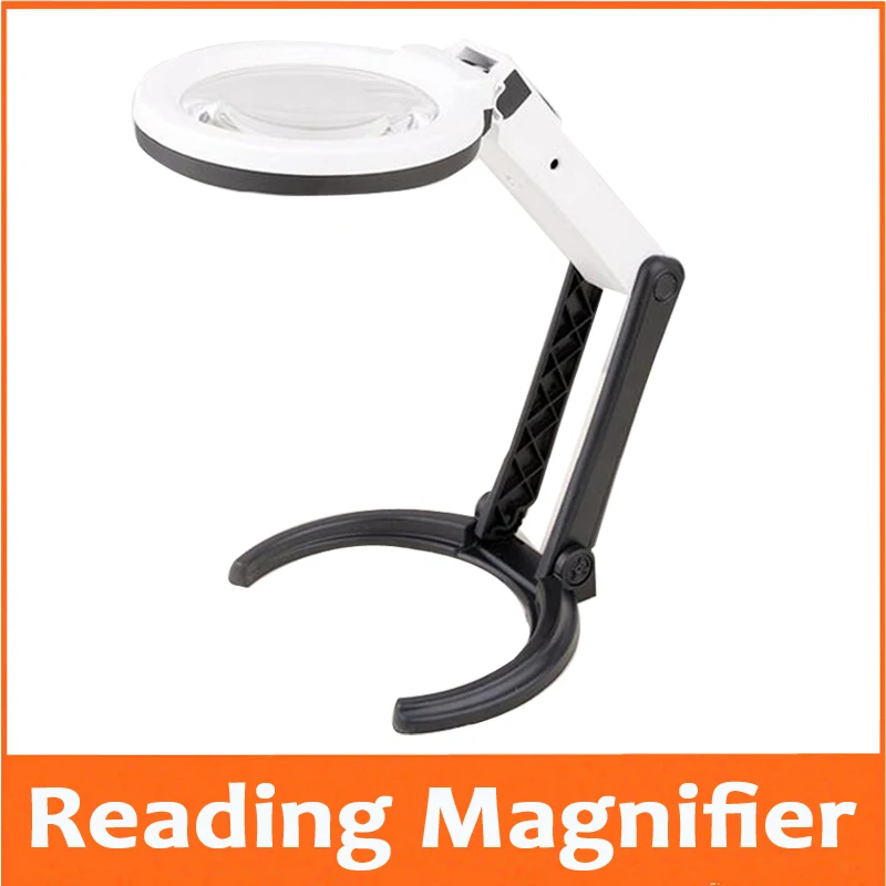 2.5X 8X Desktop LED Illuminated Plug-in Dest-type Handheld Dual-purpose Magnifier Repair Tool Foldable Table Magnifying Glass
2.5X 8X Desktop LED Illuminated Plug-in Dest-type Handheld Dual-purpose Magnifier Repair Tool Foldable Table Magnifying Glass