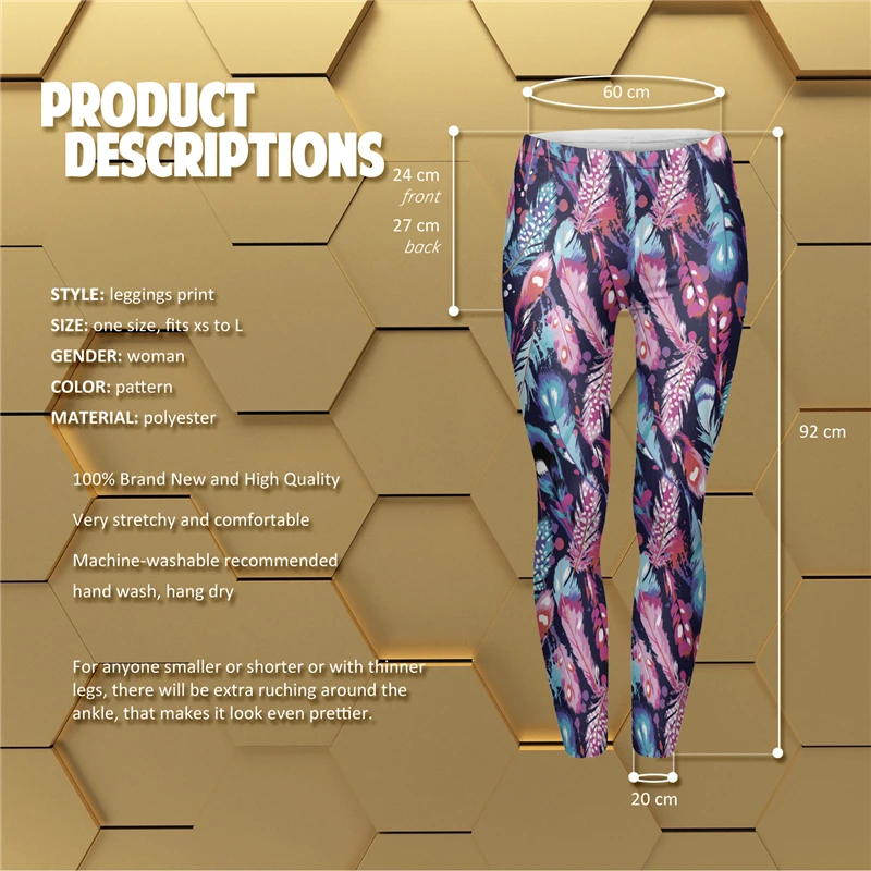 New Purple Feathers Print Women Leggings Fitness Breathable Perspiration Quick Drying Leggins High Elasticity Trouser Pants
New Purple Feathers Print Women Leggings Fitness Breathable Perspiration Quick Drying Leggins High Elasticity Trouser Pants