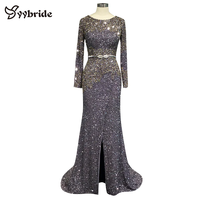 Surmount Actual Work Full beading Crystals Luxury Prom Dresses Customized Dresses Long Sleeves Skirt Thigh Slits Evening Dresses
Surmount Actual Work Full beading Crystals Luxury Prom Dresses Customized Dresses Long Sleeves Skirt Thigh Slits Evening Dresses