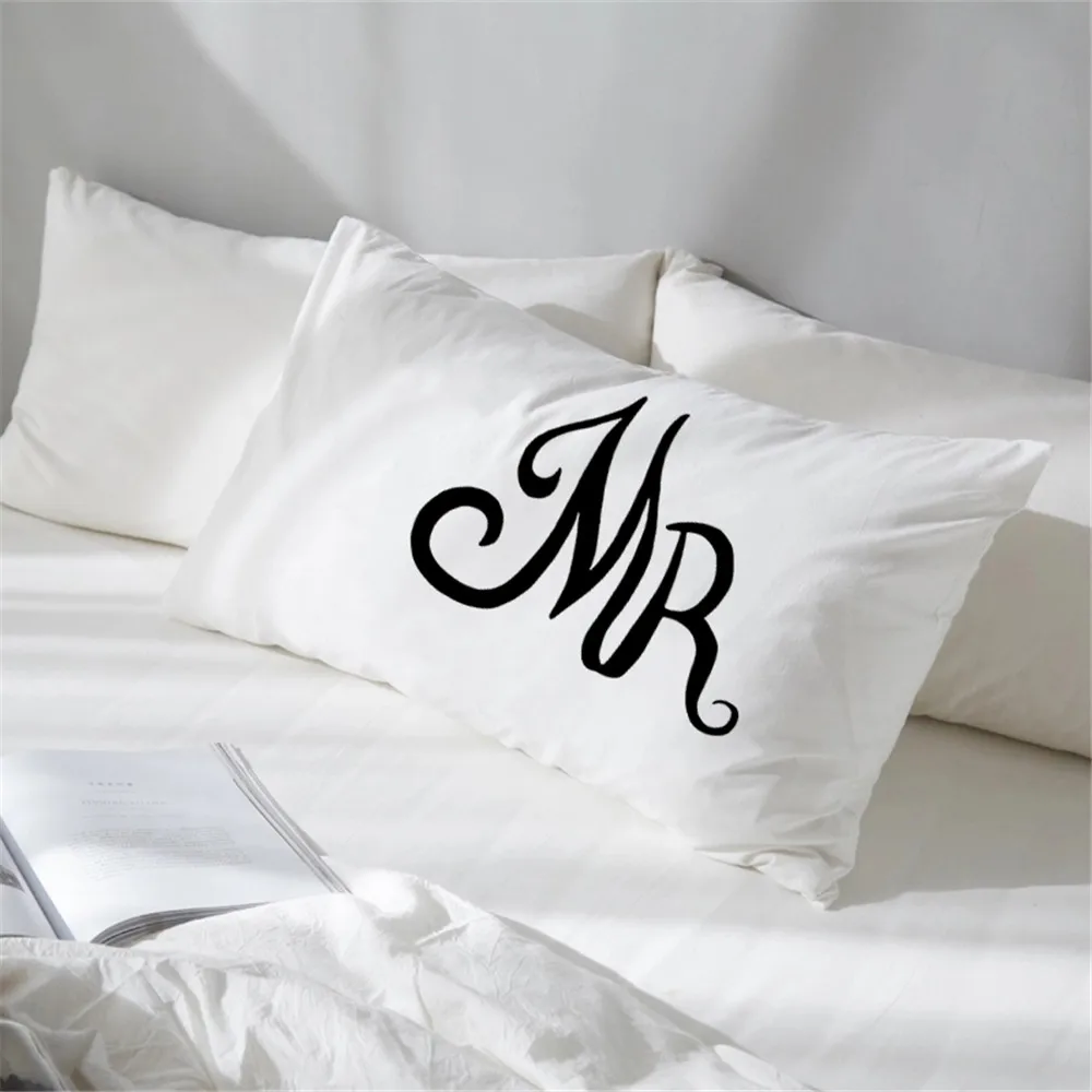 Couples Pillowcase Letter Mr Mrs Print Pillow Case King Queen Pillow Cover Valentine's Day Gift Bedding Home Textile
Couples Pillowcase Letter Mr Mrs Print Pillow Case King Queen Pillow Cover Valentine's Day Gift Bedding Home Textile