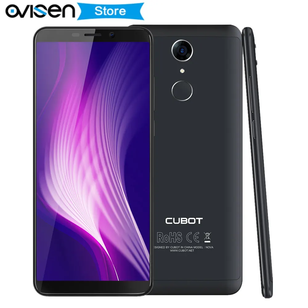 Cubot Nova смартфон с 5 дюймовым дисплеем четырёхъядерным процессором MT6739 ОЗУ 3 ГБ ПЗУ