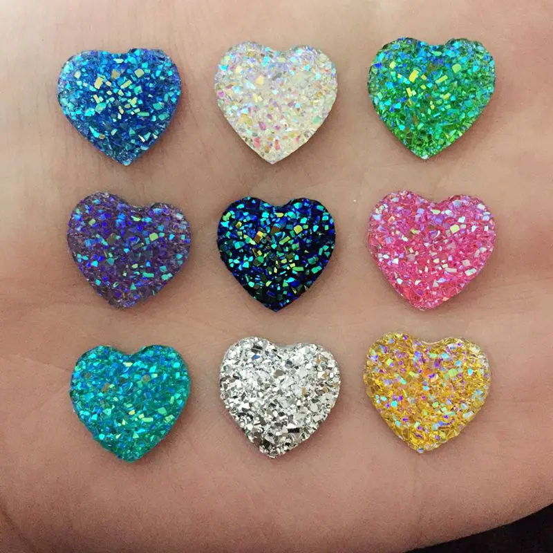 Hot AB Resin Bling Heart Flatback Rhinestones Scrapbooking for Phone/Wedding 40pcs 14mm ID52*2
Hot AB Resin Bling Heart Flatback Rhinestones Scrapbooking for Phone/Wedding 40pcs 14mm ID52*2