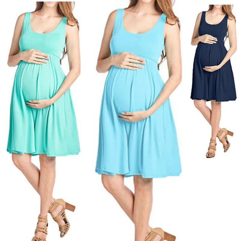 Maternity Dresses Summer Clothes for Pregnant Women Clothing O-neck Sleeveless Slim Pregnancy Dress
Maternity Dresses Summer Clothes for Pregnant Women Clothing O-neck Sleeveless Slim Pregnancy Dress