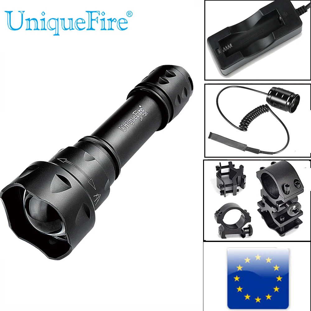 Светодиодный тактический фонарик UniqueFire T20 XPG, диапазон 100-200 м, белый мощный фонарь 18650 + зарядное устройство + Скоба + крысиный хвост
Светодиодный тактический фонарик UniqueFire T20 XPG, диапазон 100-200 м, белый мощный фонарь 18650 + зарядное устройство + Скоба + крысиный хвост