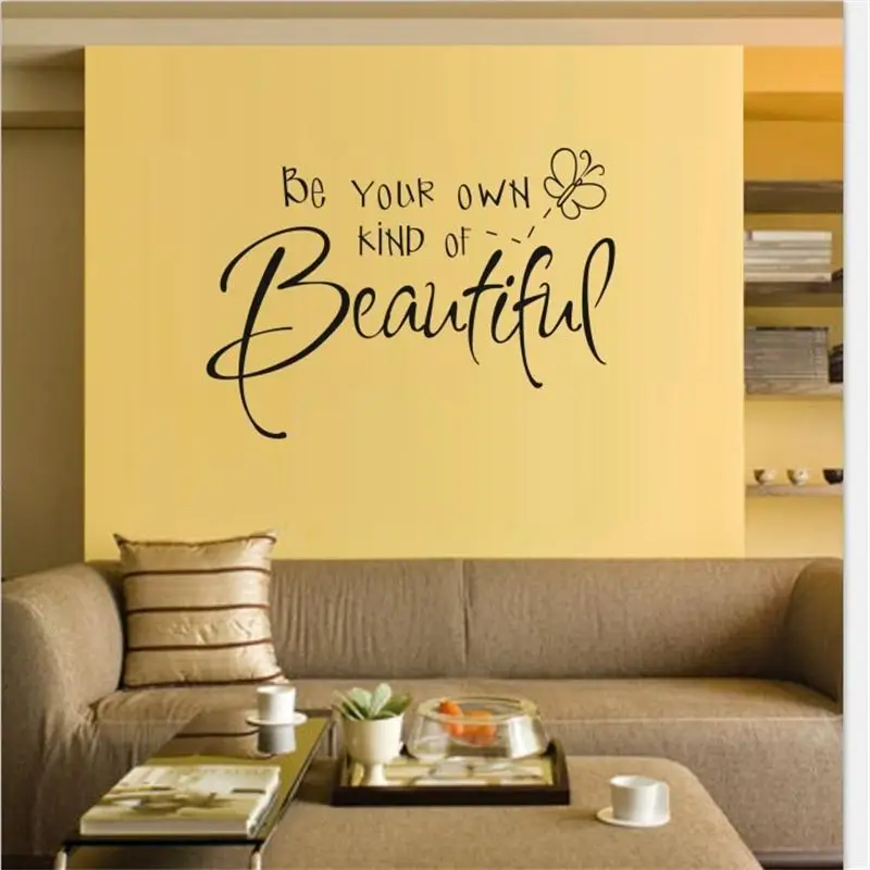Be Your Own Kind Of Beautiful Inspirational Quotes Girls Bedroom Vinyl Wall Stickers Sticker Lettering Words Home Decor Decal
Be Your Own Kind Of Beautiful Inspirational Quotes Girls Bedroom Vinyl Wall Stickers Sticker Lettering Words Home Decor Decal