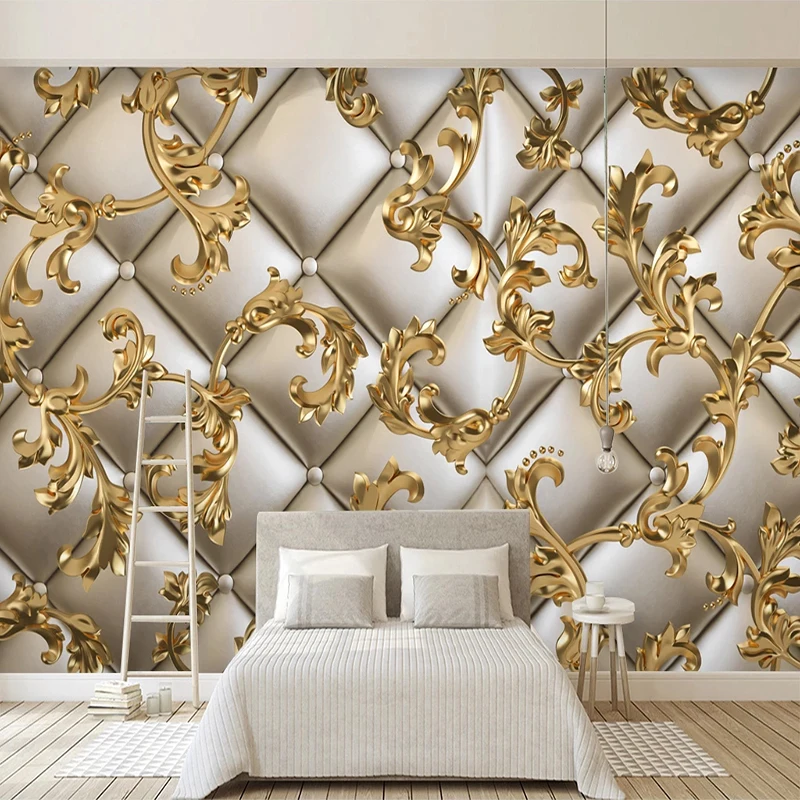 European Style Golden Pattern Soft Roll Mural Wallpaper 3D Luxury Home Decor Fresco Self-Adhesive Easy Installation Wall Sticker
European Style Golden Pattern Soft Roll Mural Wallpaper 3D Luxury Home Decor Fresco Self-Adhesive Easy Installation Wall Sticker
