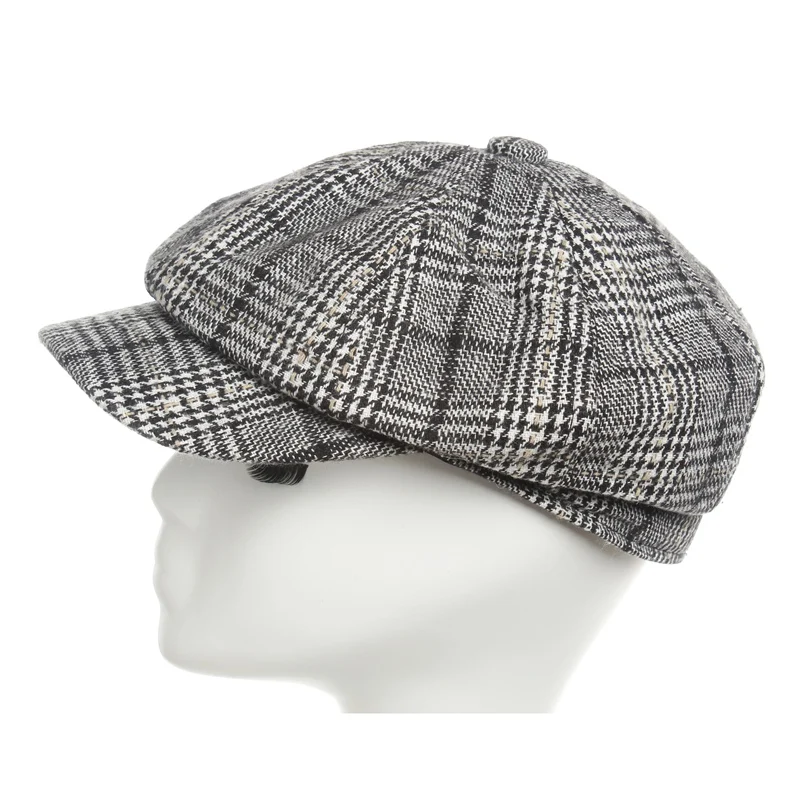 Octagonal cap Autumn Winter Unisex Outdoor leisure hat Fashion lattices line elegance Newsboy cap Octagonal cap for women
Octagonal cap Autumn Winter Unisex Outdoor leisure hat Fashion lattices line elegance Newsboy cap Octagonal cap for women