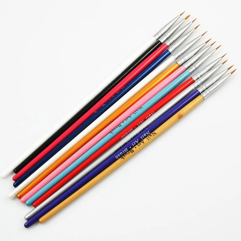 12Pcs Nail Art Brush Liner Pens, Nail Tip Detail Design Brushes Set, Acrylic Nail Drawing Brushes For Women UV Gel Painting
12Pcs Nail Art Brush Liner Pens, Nail Tip Detail Design Brushes Set, Acrylic Nail Drawing Brushes For Women UV Gel Painting