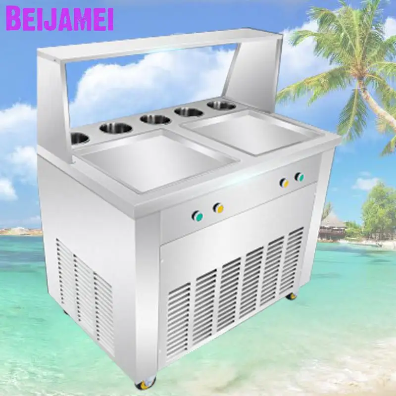 BEIJAMEI Stainless Steel Commercial Use 110v 220v Thai Fry Pan Ice Cream Rolled Yogurt Roll Machine
BEIJAMEI Stainless Steel Commercial Use 110v 220v Thai Fry Pan Ice Cream Rolled Yogurt Roll Machine