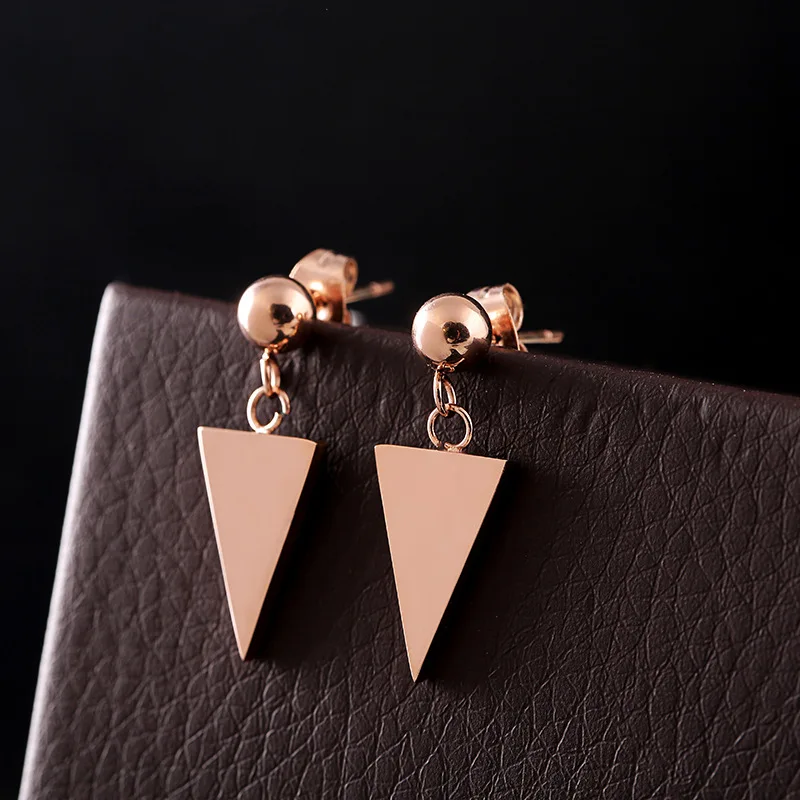Fashion Jewelry, Earrings, Dangle Earrings,Geometric titanium steel earrings, rose gold earrings
Fashion Jewelry, Earrings, Dangle Earrings,Geometric titanium steel earrings, rose gold earrings