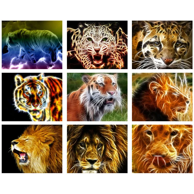 5D Diy Diamond Embroidery Digital Animals Diamond Lion Tiger Diamond Painting Cross Stitch Wedding Decoration Wall Sticker
5D Diy Diamond Embroidery Digital Animals Diamond Lion Tiger Diamond Painting Cross Stitch Wedding Decoration Wall Sticker