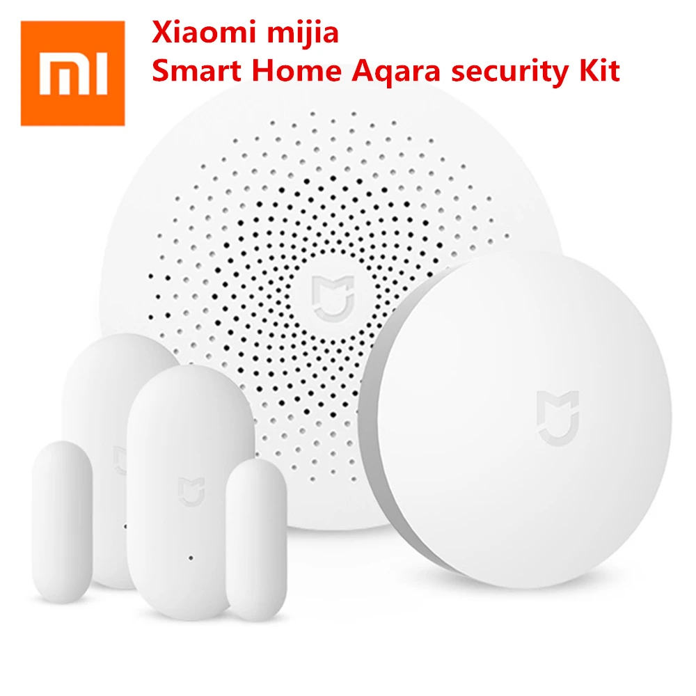 Оригинальный Xiaomi 3 в 1 mijia умный дом Aqara набор безопасности Универсальный шлюз