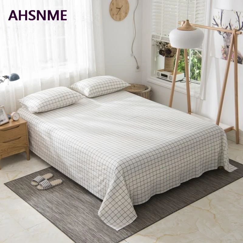 AHSNME 100% Cotton sheets Special Wrinkle Craft Super Soft parure de lit Cool Summer Simple Flat sheets 240x250/245x270cm
AHSNME 100% Cotton sheets Special Wrinkle Craft Super Soft parure de lit Cool Summer Simple Flat sheets 240x250/245x270cm